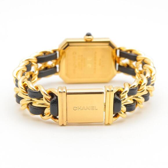 Chanel CHANEL Première M Wristwatch, Gold Plated (GP), Leather Strap, Women's... - Picture 4 of 15